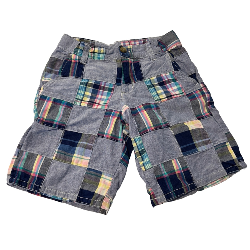 Janie and Jack Multicolor Patchwork Boys Shorts 7